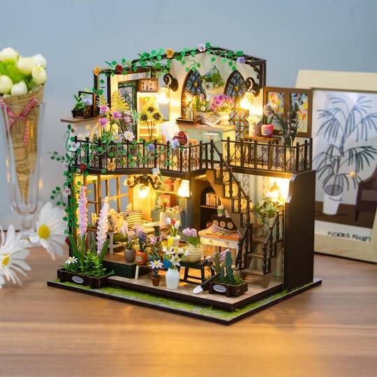 Miniature Wizardi Roombox Kit - Flower Lover Dollhouse Kit | Michaels Miniature Wizardi Roombox Kit - Flower Lover Dollhouse Kit | Michaels